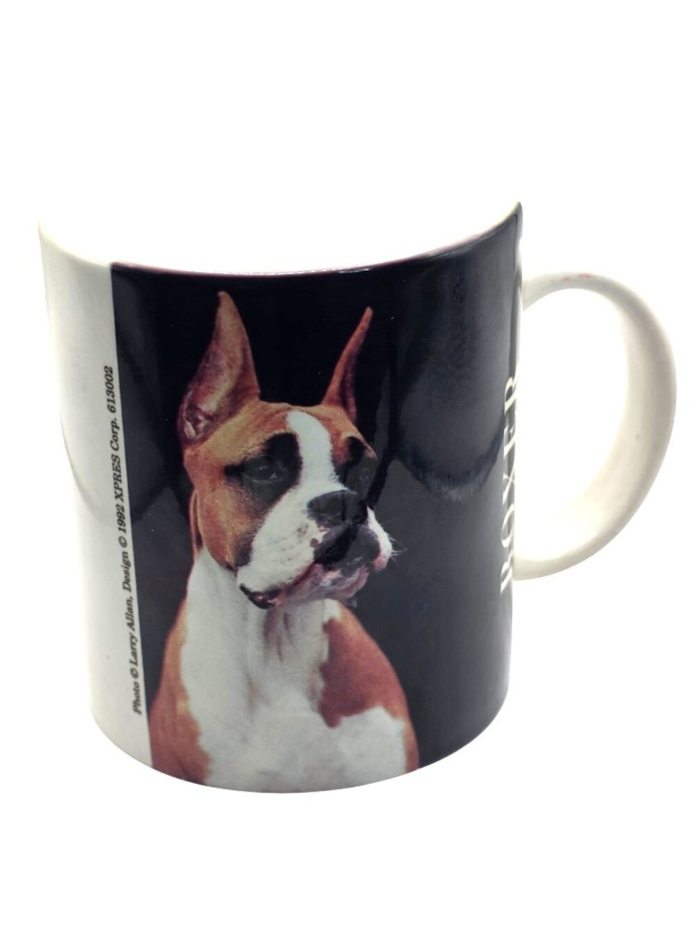 Vtg Boxer Dog Ceramic Mug Coffee Cup Doglovers Gift Animal XPRES